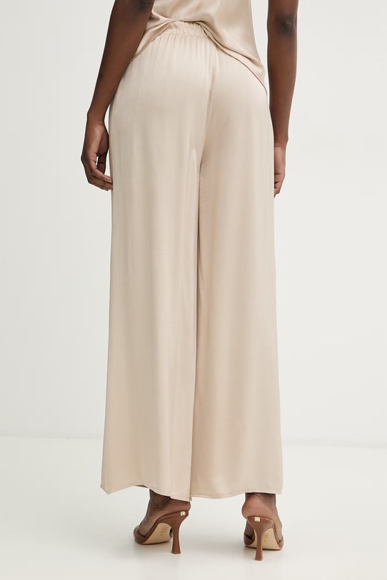 Odzież Haveone spodnie palazzo damskie z wiskozy PWG.Q011 beżowy