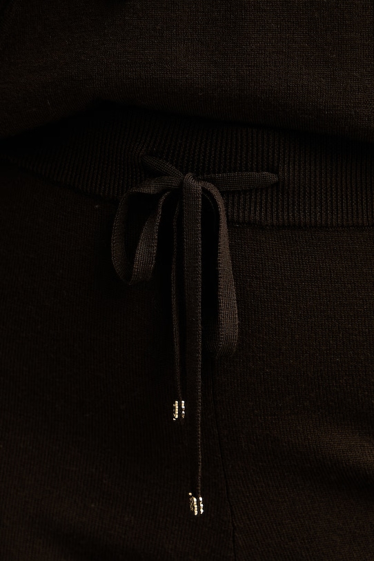 From Future spodnie dresowe damskie wełniane WJO03681 brązowy