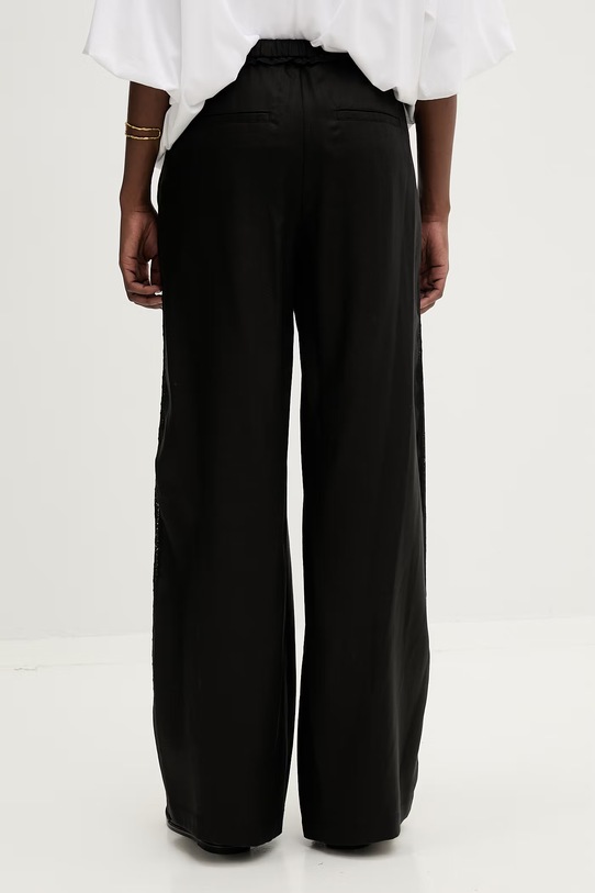 Odzież Isabelle Blanche spodnie damskie z dodatkiem lnu IS26SS.P024.T004 czarny