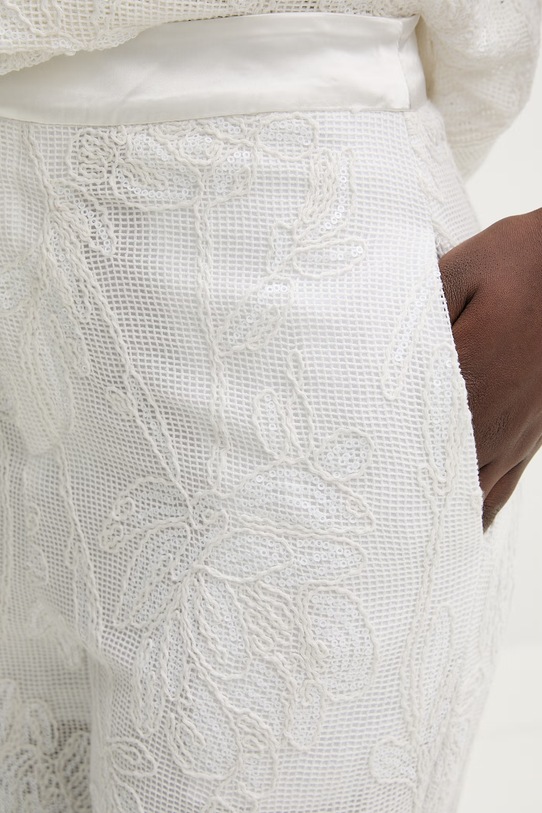 Isabelle Blanche spodnie damskie bawełniane beżowy IS26SS.P161.T016