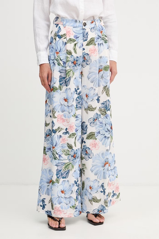 OUI spodnie damskie z wiskozą niebieski 97148