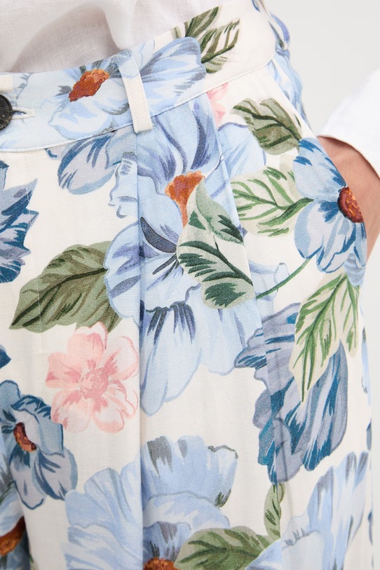 OUI spodnie damskie z wiskozą niebieski 97148