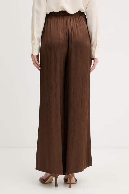Odzież Haveone spodnie plisowane damskie z wiskozy PWG.Q008 brązowy