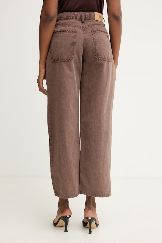 Oblečení Haveone relaxed fit džíny dámské PLS.Q030 hnědá