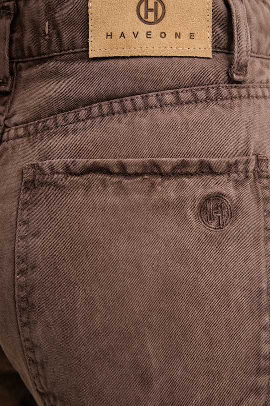 Haveone relaxed fit džíny dámské hnědá PLS.Q030