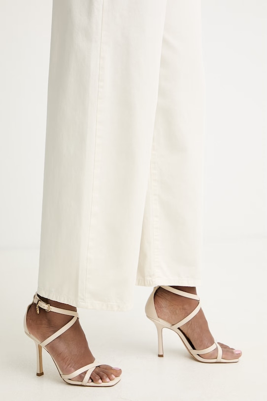 Haveone spodnie damskie bawełniane PLS.Q052 beżowy