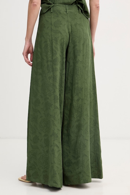 Oblečenie Hoss Intropia nohavice dámske s lyocellom 6543053 zelená