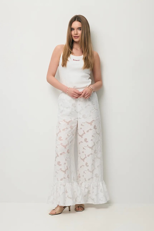 Oblečenie BIZUU nohavice dámske LAVENDOU LAVENDOU.KREMOWY béžová