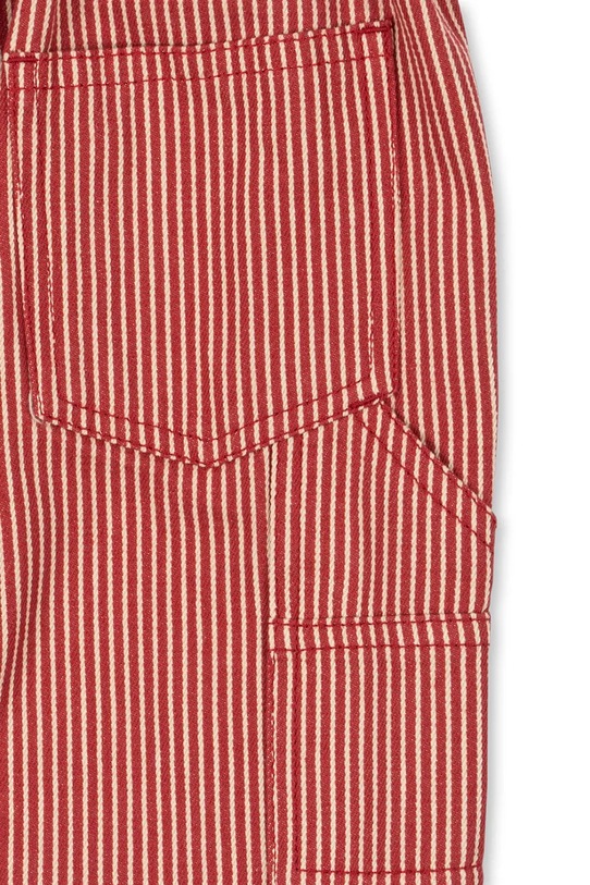 Konges Sløjd spodnie bawełniane dziecięce LUC PANTS GOTS różowy KS104351.PreSpring