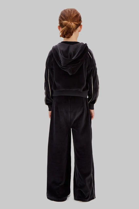 Calvin Klein Jeans spodnie dresowe welurowe dziecięce IG0IG03057.128.176.PPY2 czarny