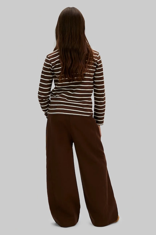 Дитячі бавовняні штани Calvin Klein Jeans IG0IG03095.128.176.PPY2 коричневий