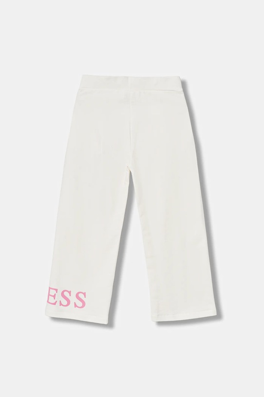 Guess spodnie dresowe bawełniane dziecięce K6RB01.KA6R4.PPY2 beżowy SS26