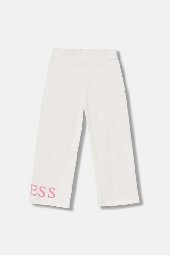 Guess spodnie dresowe bawełniane dziecięce K6RB01.KA6R4.PPY2 beżowy SS26