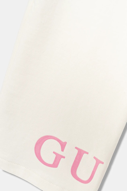 Dziewczynka Guess spodnie dresowe bawełniane dziecięce K6RB01.KA6R4.PPY2 beżowy