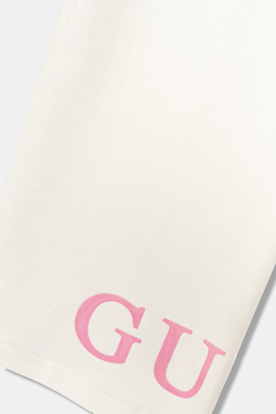 Dziewczynka Guess spodnie dresowe bawełniane dziecięce K6RB01.KA6R4.PPY2 beżowy