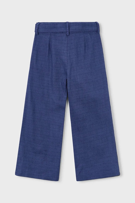 Mayoral spodnie z dodatkiem lnu dziecięce 3585.6B.Mini.PPY2 niebieski SS26