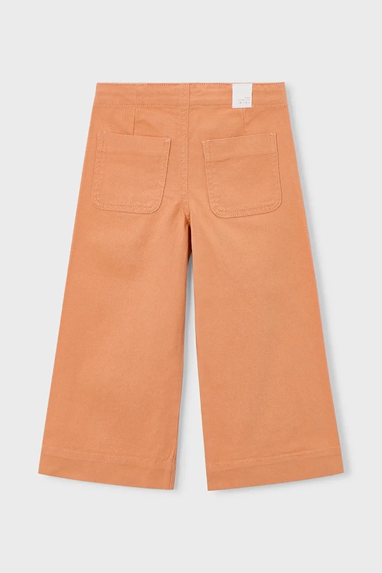 Dziewczynka Mayoral spodnie bawełniane dziecięce 3587.6F.Mini.PPY2 pomarańczowy
