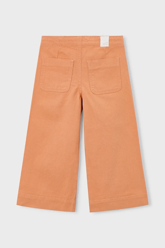 Dziewczynka Mayoral spodnie bawełniane dziecięce 3587.6F.Mini.PPY2 pomarańczowy