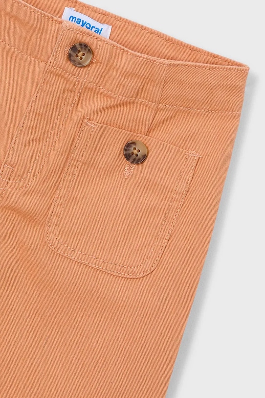Mayoral spodnie bawełniane dziecięce pomarańczowy 3587.6F.Mini.PPY2