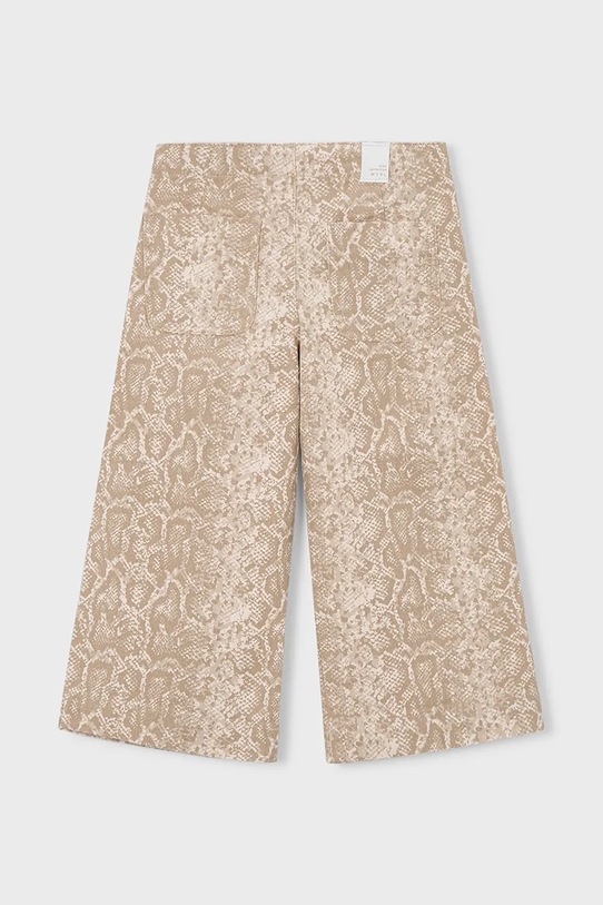 Mayoral spodnie bawełniane dziecięce 3587.6F.Mini.PPY2 beżowy SS26