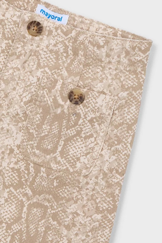 Dziewczynka Mayoral spodnie bawełniane dziecięce 3587.6F.Mini.PPY2 beżowy