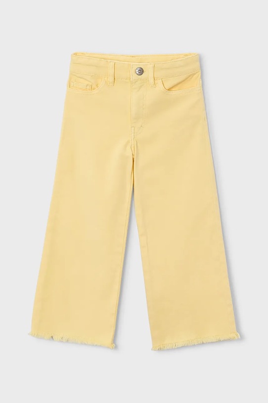 Detské nohavice Mayoral s elastanom žltá 3588.6F.Mini.PPY2