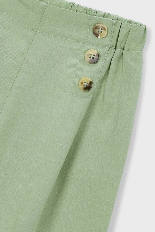 Dziewczynka Mayoral spodnie z domieszką lnu dziecięce 3589.6G.Mini.PPY2 zielony