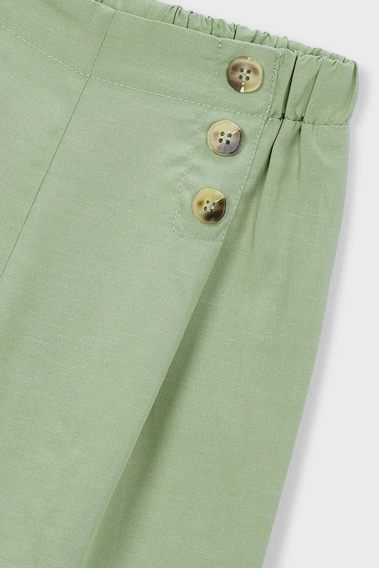Dziewczynka Mayoral spodnie z domieszką lnu dziecięce 3589.6G.Mini.PPY2 zielony