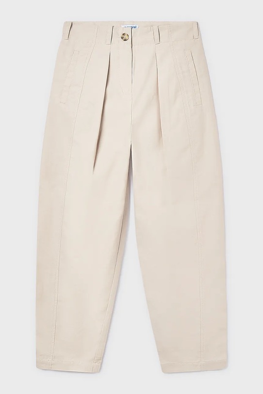 Mayoral spodnie dziecięce tkanina beżowy 6546.8A.Junior.PPY2
