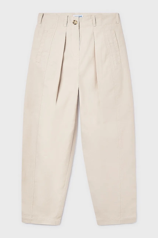 Mayoral spodnie dziecięce tkanina beżowy 6546.8A.Junior.PPY2