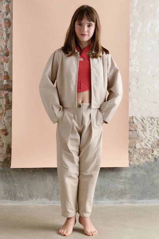 Mayoral spodnie dziecięce beżowy 6546.8A.Junior.PPY2