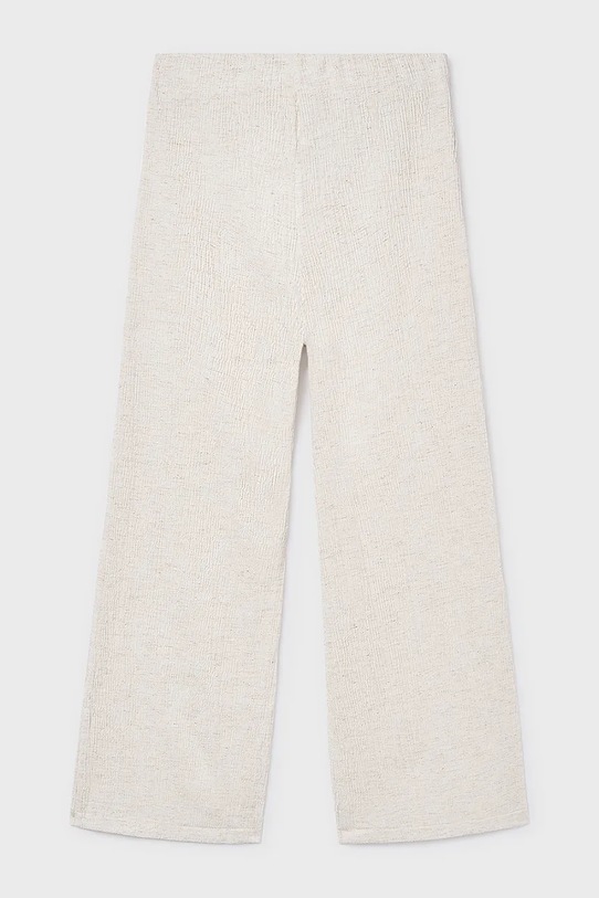 Dziewczynka Mayoral spodnie z dodatkiem lnu dziecięce 6547.8A.Junior.PPY2 beżowy