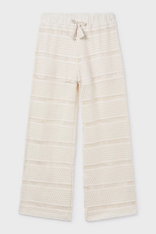 Mayoral spodnie dziecięce dzianina beżowy 6550.8C.Junior.PPY2