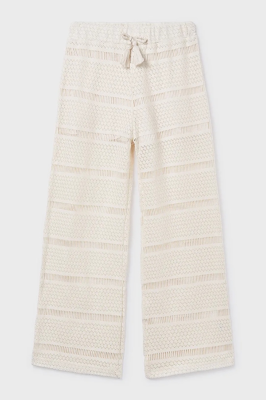 Mayoral spodnie dziecięce dzianina beżowy 6550.8C.Junior.PPY2