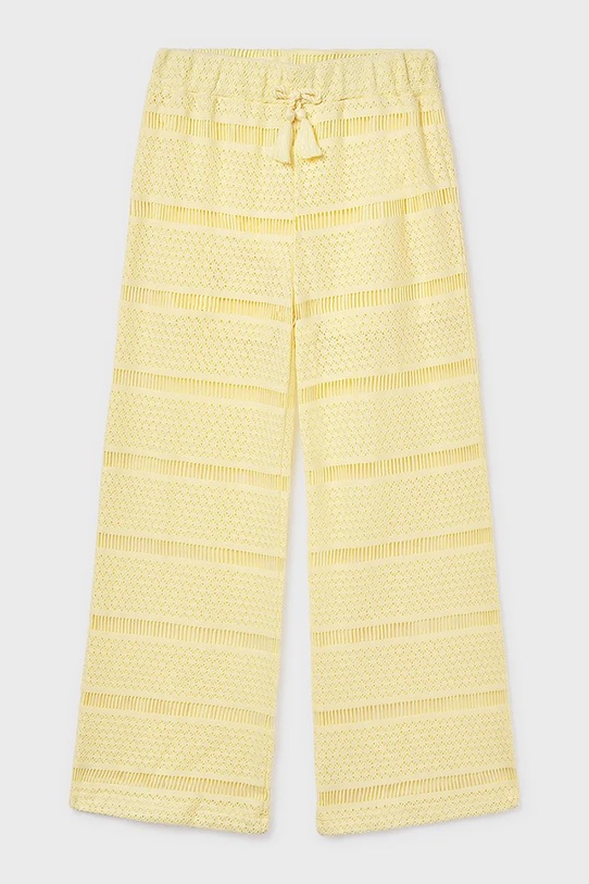 Mayoral spodnie dziecięce dzianina żółty 6550.8C.Junior.PPY2