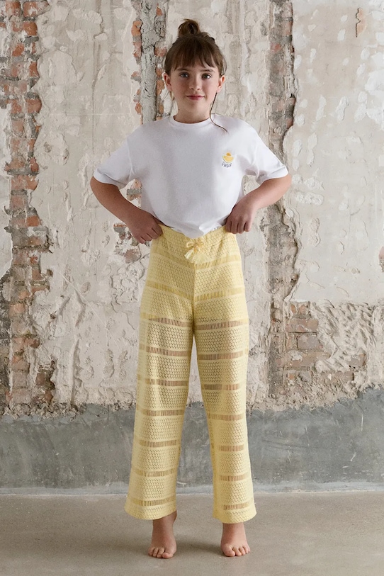 Mayoral spodnie dziecięce żółty 6550.8C.Junior.PPY2