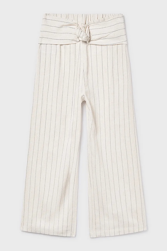 Mayoral spodnie z domieszką lnu dziecięce 6576.8D.Junior.PPY2 beżowy SS26