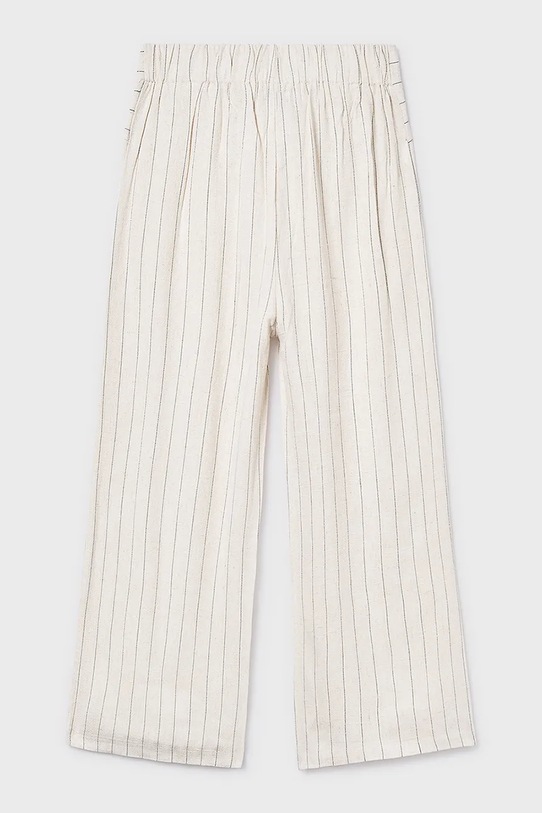 Dziewczynka Mayoral spodnie z domieszką lnu dziecięce 6576.8D.Junior.PPY2 beżowy