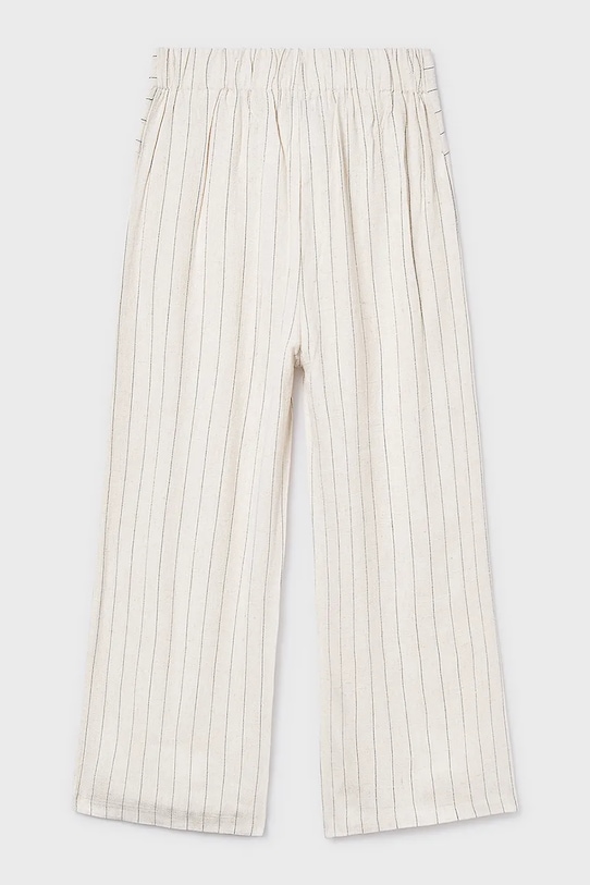 Dziewczynka Mayoral spodnie z domieszką lnu dziecięce 6576.8D.Junior.PPY2 beżowy