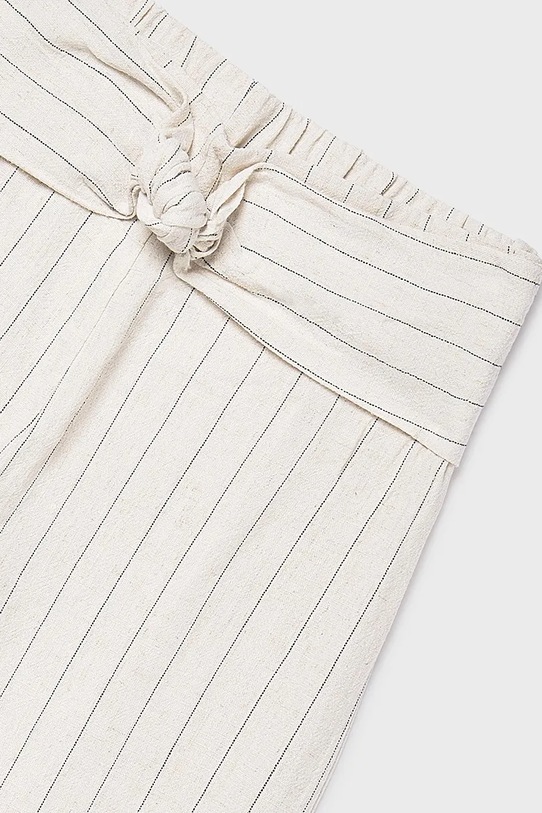 Mayoral spodnie z domieszką lnu dziecięce beżowy 6576.8D.Junior.PPY2