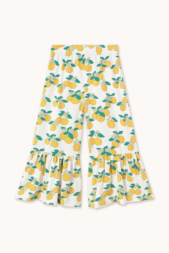 Dziewczynka Tinycottons spodnie dziecięce ORANGES PANT SS26.028 żółty