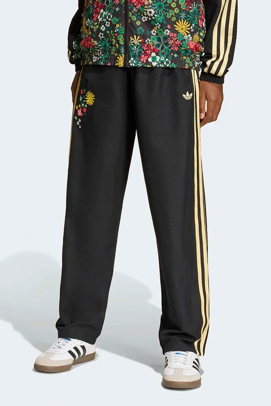 adidas Originals spodnie dresowe dziecięce LIBERTY aplikacja czarny KD5946