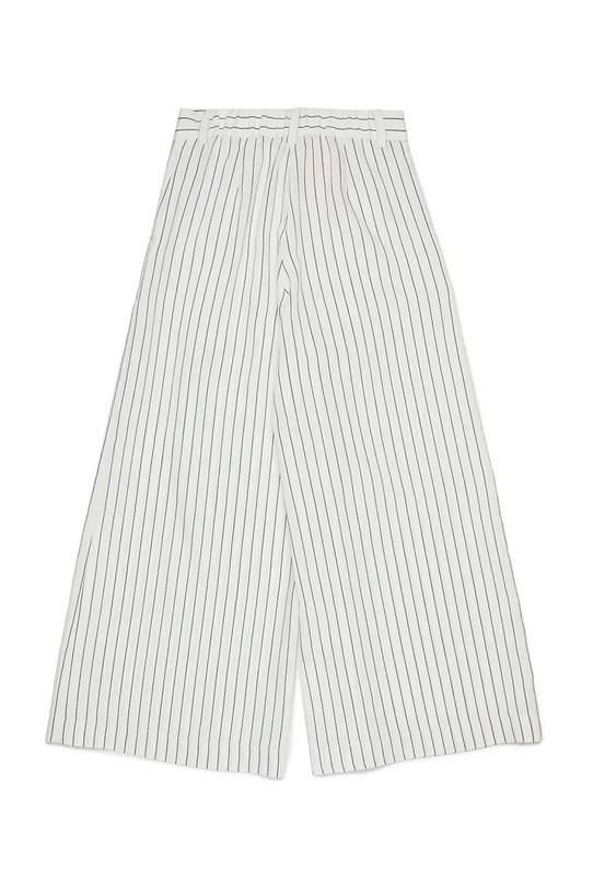 Max&Co. spodnie dziecięce z wiskozą MAXP47F TROUSERS MX0307.MX00W biały SS26