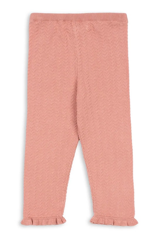 Konges Sløjd spodnie bawełniane dziecięce CYPRES PANTS GOTS KS104756.PPY2 różowy SS26