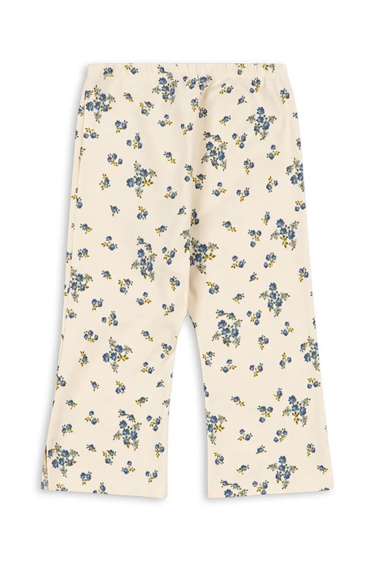 Konges Sløjd spodnie bawełniane dziecięce DREY SLIT PANTS GOTS KS104771.PPY2 beżowy SS26