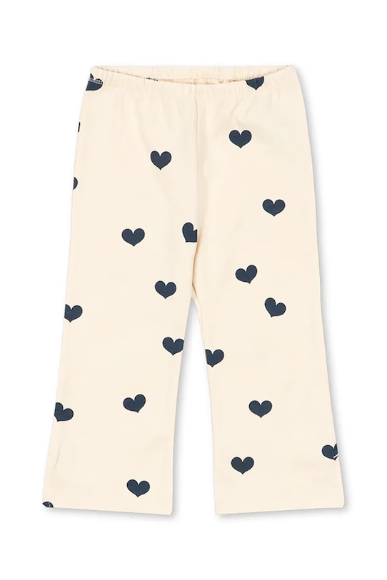 Otroške bombažne hlače Konges Sløjd DREY SLIT PANTS GOTS Pletenina roza KS104771.PPY2