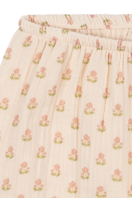 Dievča Detské bavlnené tepláky Konges Sløjd COCO PANTS GOTS KS104742.PPY2 béžová