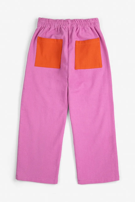 Lány Bobo Choses gyerek pamut melegítőnadrág 126AC093 lila