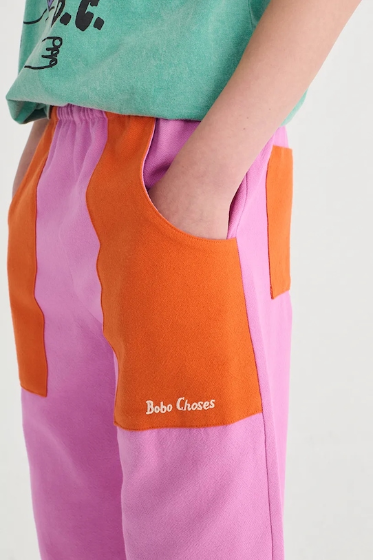 Bobo Choses gyerek pamut melegítőnadrág 126AC093 lila
