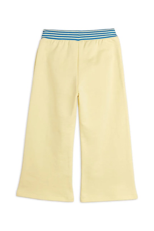 Mini Rodini spodnie dresowe dziecięce bawełniane To the moon 26230141 żółty SS26